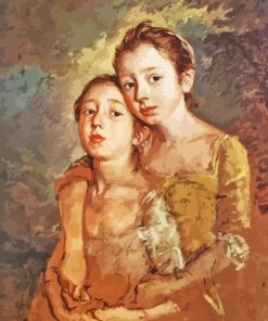 The Painters Daughters With A Cat Thomas Gainsborough Paint By Numbers