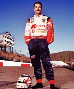 The Race Car Driver Nigel Mansell Paint By Numbers