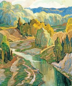 The Valley 1921 By Franklin Carmichael Paint By Numbers