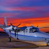 Twin Commander Aircraft At Sunset Paint By Numbers
