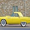 Yellow Ford Thunderbird Paint By Numbers