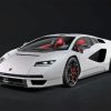 Aesthetic White Lamborghini Paint By Numbers