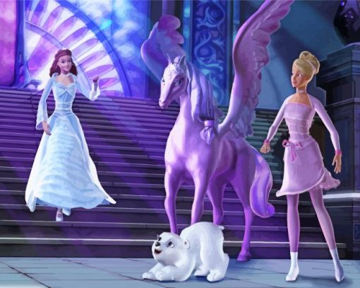 Barbie And The Magic Of Pegasus Annika And Brietta Paint By Numbers