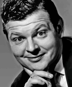 Black And White Benny Hill Actor Paint By Numbers