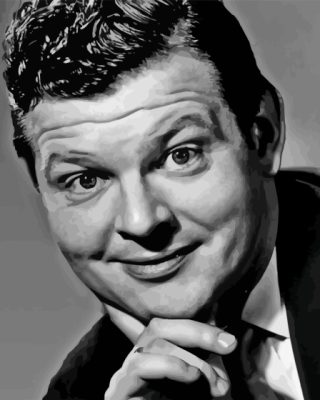 Black And White Benny Hill Actor Paint By Numbers