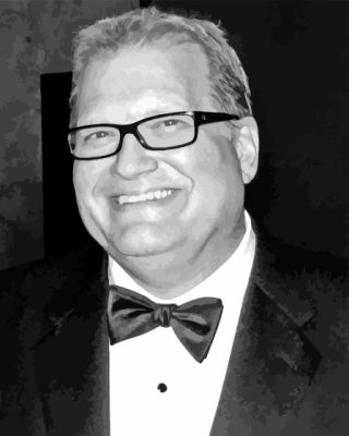 Black And White Drew Carey Paint By Numbers