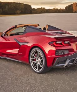 C8 Convertible Corvette Paint By Numbers