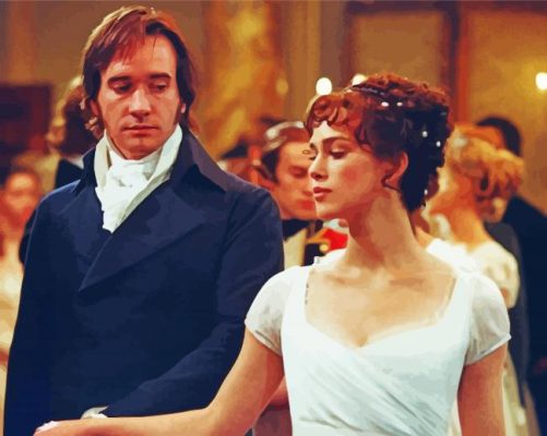 Darcy And Lizzy Movie Characters Paint By Numbers