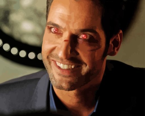 Devil Eyes Lucifer Morningstar Paint By Numbers