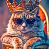 King Cat Paint By Numbers