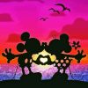 Mickey Minnie Disney Silhouette Paint By Numbers