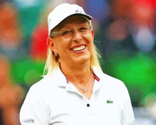 Tennis Player Martina Navratilova Paint By Numbers