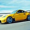 Yellow Nissan 350z Paint By Numbers