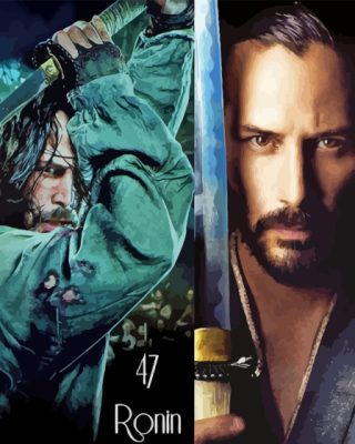 47 Ronin Keanu Reeves Actor Paint By Numbers