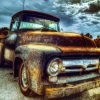 Abandoned Old Ford Truck Paint By Numbers
