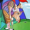 Abstract Golfer Paint By Numbers