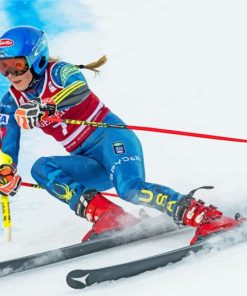 Alpine Skier Woman Paint By Numbers
