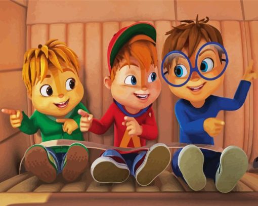 Alvin And The Chipmunks Animation Paint By Numbers