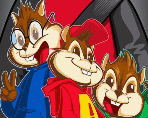 Alvin And The Chipmunks Paint By Numbers