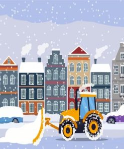 Amsterdam Snow Plow Paint By Numbers