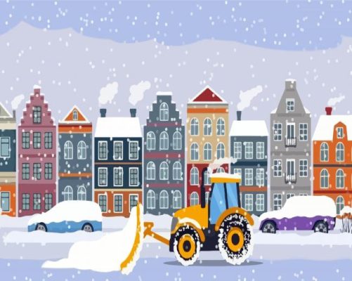 Amsterdam Snow Plow Paint By Numbers