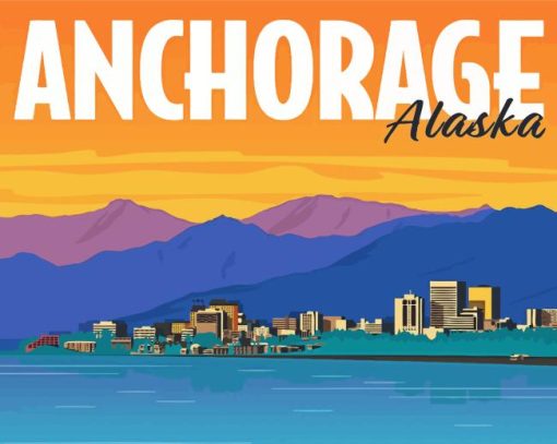 Anchorage Usa Poster Paint By Numbers