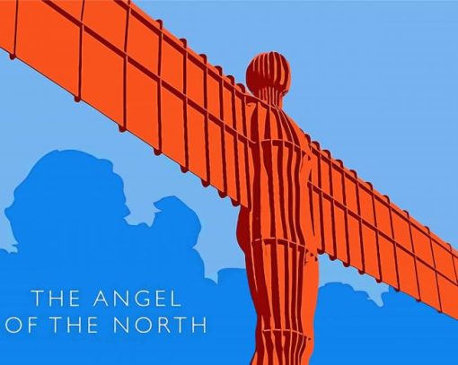 Angel Of The North Sculpture Paint By Numbers