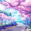 Anime Cherry Blossom Trees Paint By Numbers