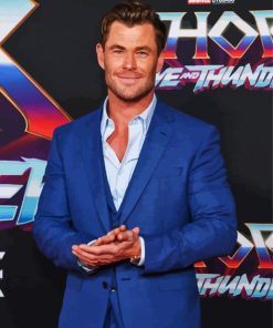 Australian Actor Chris Hemsworth Paint By Numbers