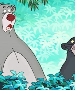 Bagheera And Baloo The Jungle Book Paint By Numbers