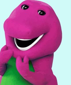 Barney Dinosaur Paint By Numbers