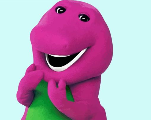 Barney Dinosaur Paint By Numbers