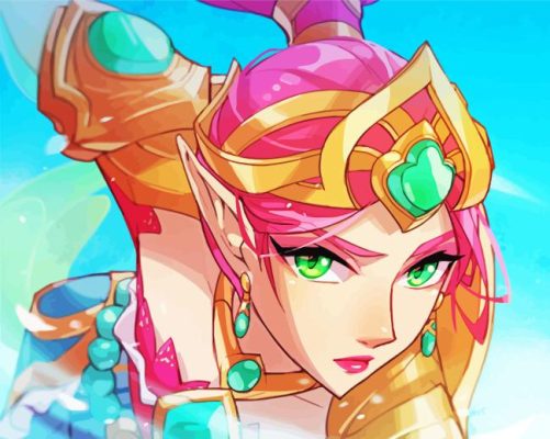 Battle Queen Janna Paint By Numbers