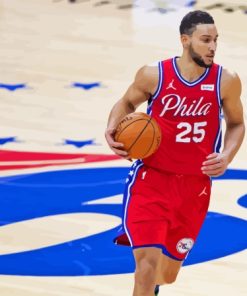 Ben Simmons Philadelphia Basketball Player Paint By Numbers