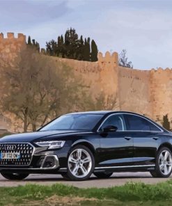 Black Audi S8 Car Paint By Numbers