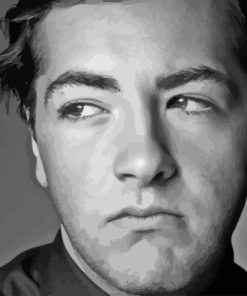 Black And White Michael Gandolfini Paint By Numbers