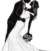 Black And White Marriage Dance Paint By Numbers