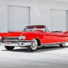 Cadillac 1959 Red Classic Car Paint By Numbers