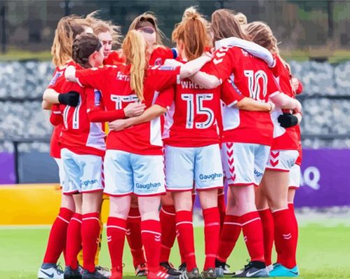 Charlton Athletic Fc Female Team Paint By Numbers