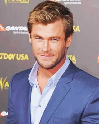 Chris Hemsworth Paint By Numbers