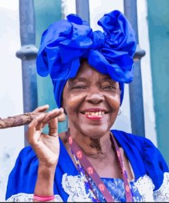 Cuban Woman Cigar Paint By Numbers