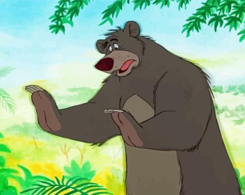 Disney Baloo Jungle Book Paint By Numbers