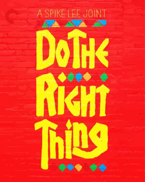 Do The Right Thing Movie Poster Art Paint By Numbers