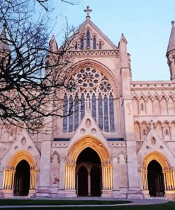 England Saint Albans Cathedral Paint By Numbers