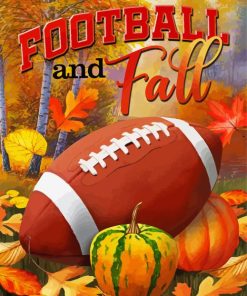 Fall And Football Paint By Numbers