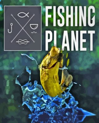 Fishing Planet Game Poster Paint By Numbers