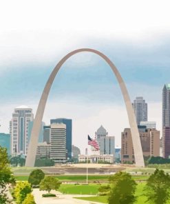 Gateway Arch National Park Paint By Numbers