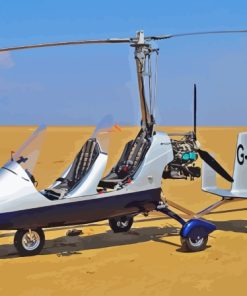 Gyrocopter In Desert Paint By Numbers