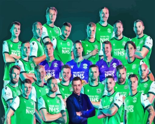 Hibernian Football Club Team Paint By Numbers