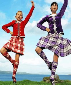 Highland Dancers Paint By Numbers